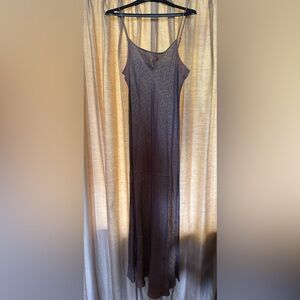 Newport News Gold Patterned Fabric Dress